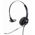 Mairdi contact center headset MRD-509s, stylish design, single earpiece, replaceable voice tube microphone boom