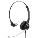 Mairdi contact center headset MRD-512s, stylish design, single earpiece, sturdy steel-made microphone boom 