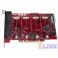 Rhino R8FXX-EC Octal Analog PCI Card - base board w/EC