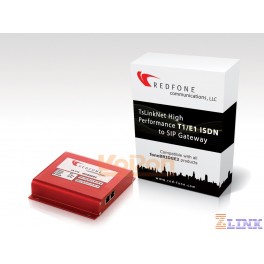 Redfone TsLinkNet High Performance Single T1 / E1 ISDN to SIP Gateway (TSLINK-750-4000-EC)